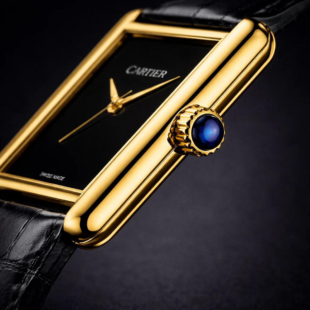 Cartier Tank Louis Cartier Watch - Black Edition view 3