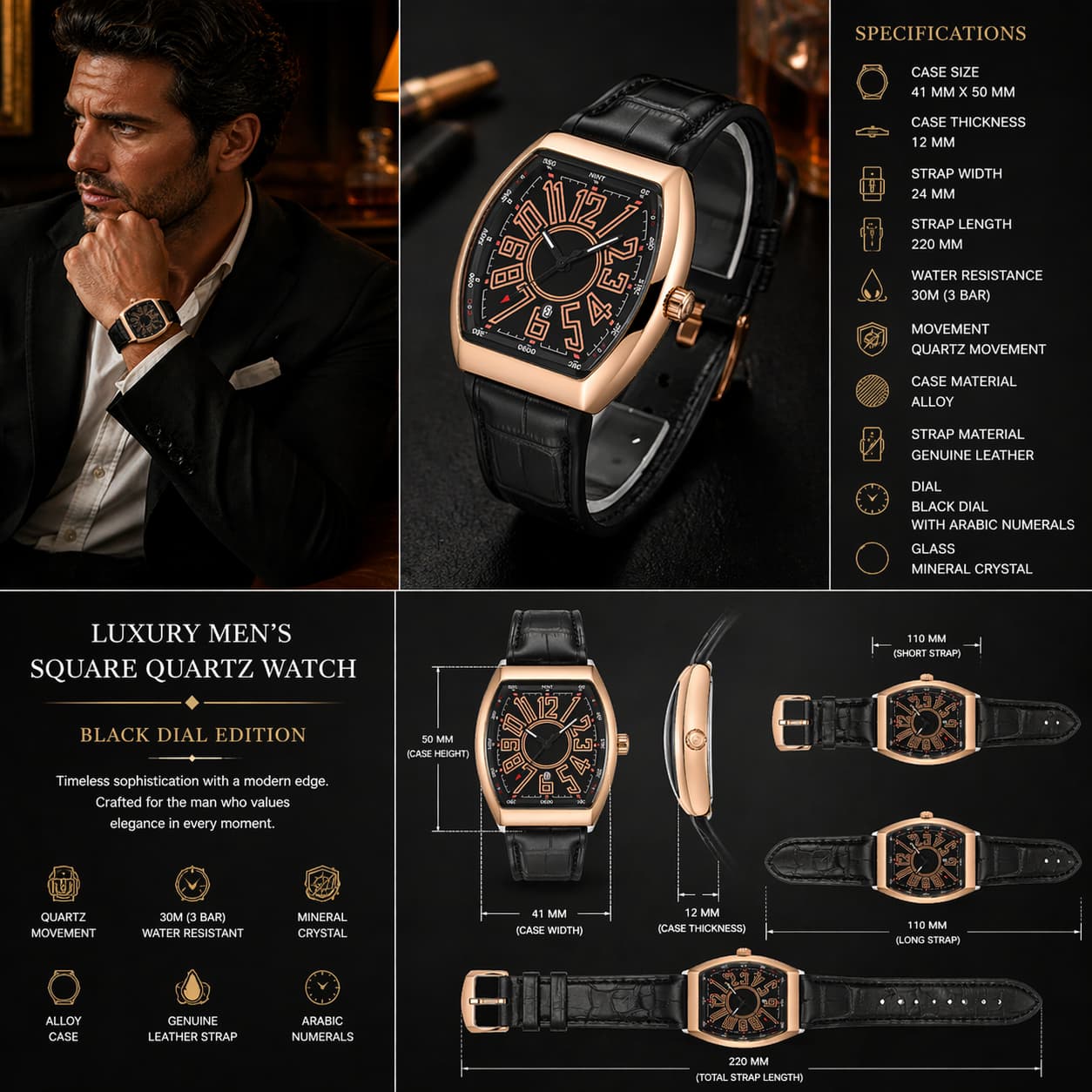 Franck Muller Vanguard Black Dial Luxury Watch – Black Edition view 6