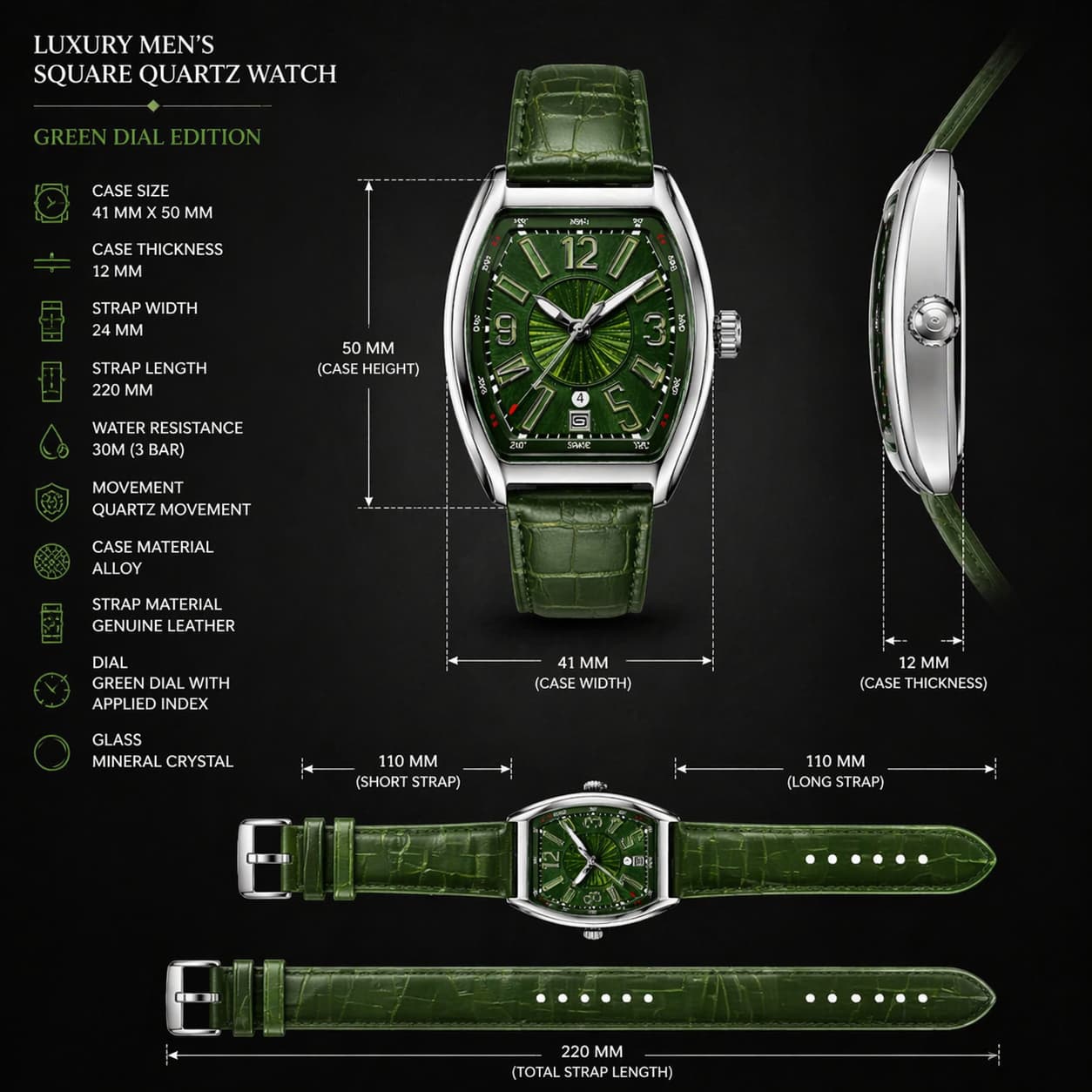 Franck Muller Vanguard Green Dial Luxury Watch – Green Edition view 4