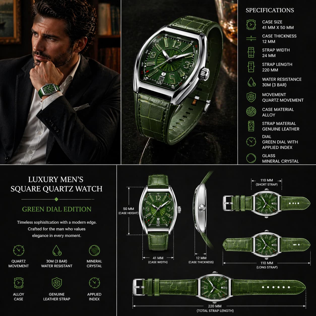 Franck Muller Vanguard Green Dial Luxury Watch – Green Edition view 6
